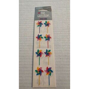 Mrs. Grossman's Pinwheel Stickers Pack of 24 NOS Vintage 1989